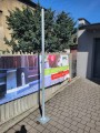 Słup pod semafor, słup semaforowy ocynkowany h=2500mm z podstawą słup do semafora