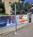 Słup pod semafor, słup semaforowy ocynkowany h=2500mm z podstawą słup do semafora