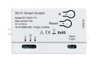 Sterownik WiFi RF Tuya Smart, SmartLife NC NO Aplikacja Do Bramy Garażowej Wjazdowej Przesuwnej Skrzydłowej Szlabanu Parkingowego 