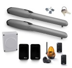 NICE WINGO 3524 KOMPLET Napęd Do Bramy Dwuskrzydłowej (skrzydłowej) Na Grube Szerokie Murowane Słupki