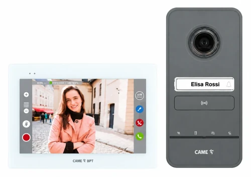 CAME XTS7LHSVKIT WiFi – wideodomofon 7" z aplikacją, kamerą i czytnikiem RFID – 8K40CF-039