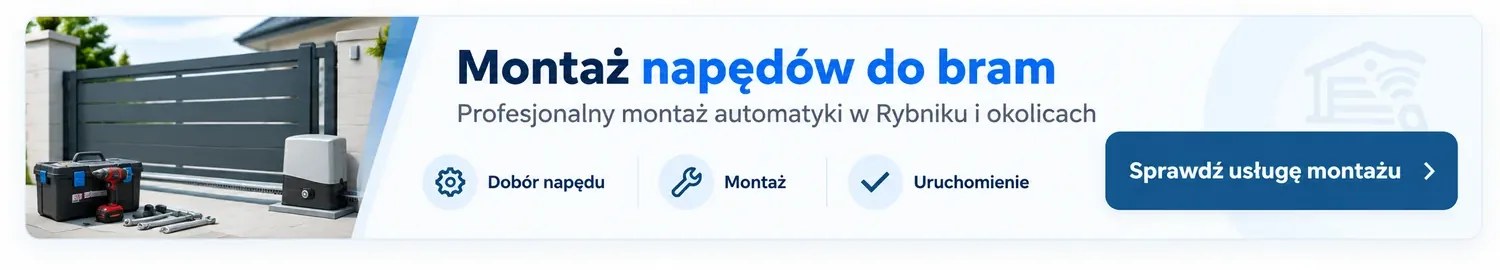 Montaż napędów do bram w Rybniku i okolicach